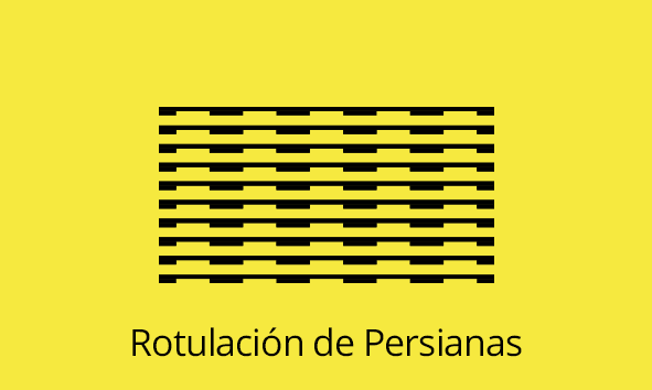 Rotulación de Persianas
